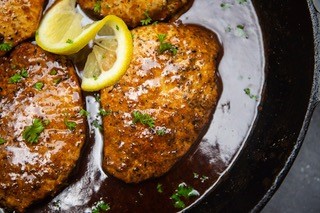 Lemon Butter Pork Chops