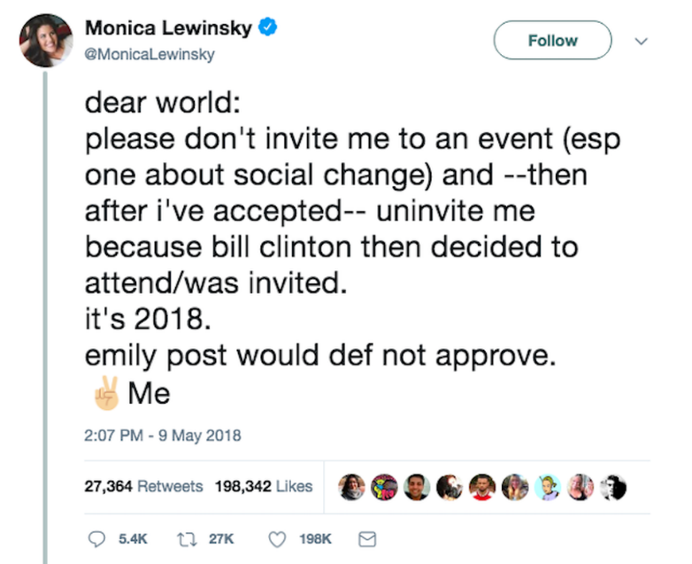 Monica Tweet