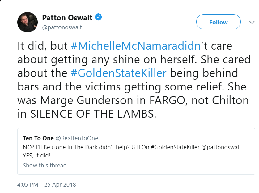 Patton Oswald Tweet