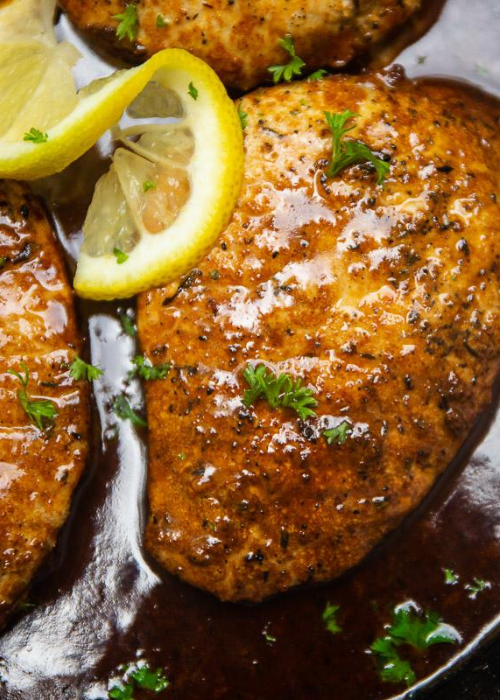 Pork chops recipe; lemon butter recipe; butter lemon pork chops;