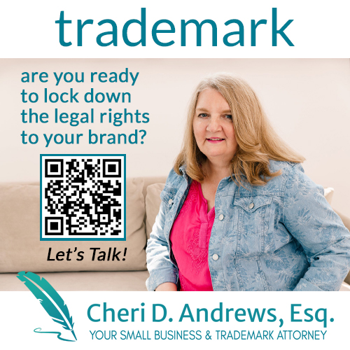 Trademark ad for Cheri Andrews